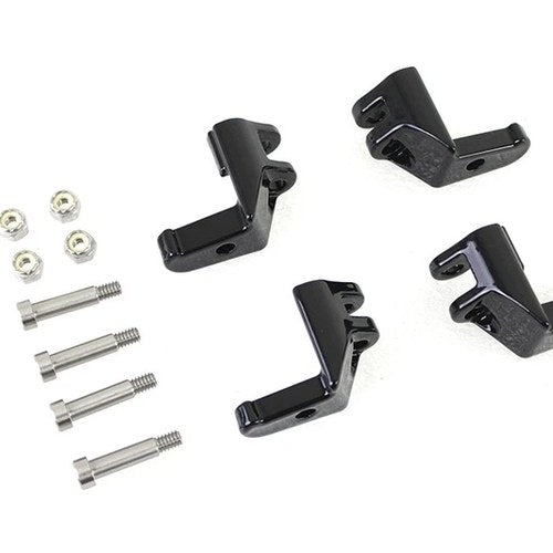 Driver Footboard Relocator Kit Black for Harley-Davidson