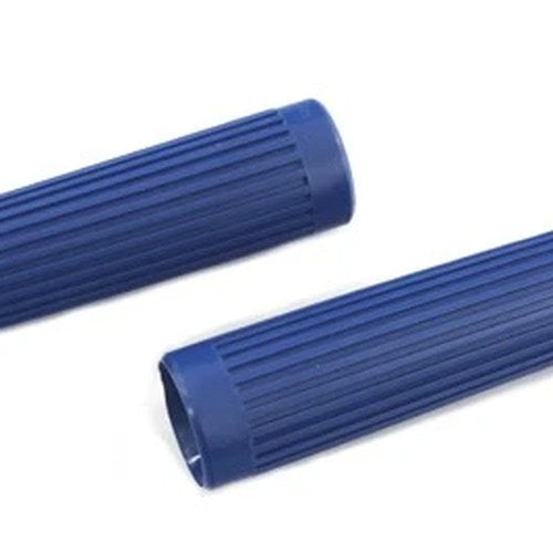 Blue Grip Set Original Rib Style for Harley-Davidson