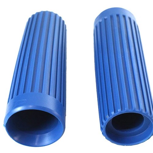 Replica Rib Style Grip Set Blue for Harley-Davidson