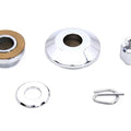 Front Axle Spacer Kit Smooth Style Chrome for Harley-Davidson