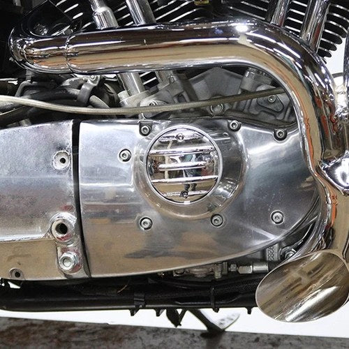 XL Flame Thrower Header Set Chrome for Harley-Davidson