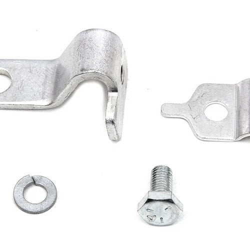 Cadmium Throttle Cable Bracket and Clamp for Harley-Davidson