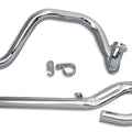 Dual Crossover Chrome Exhaust System for Harley-Davidson