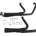 Cyclone 1-3/4 inch 2 into 1 Exhaust Header Set Black for Harley-Davidson