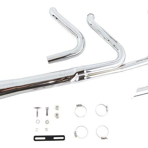 Wyatt Gatling Holeshot Exhaust Set Chrome for Harley-Davidson
