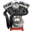 Laf Straight Down Drag Pipe Set Black for Harley-Davidson