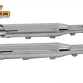 Wyatt Gatling Side Slash Slip-On Muffler Set Chrome for Harley-Davidson
