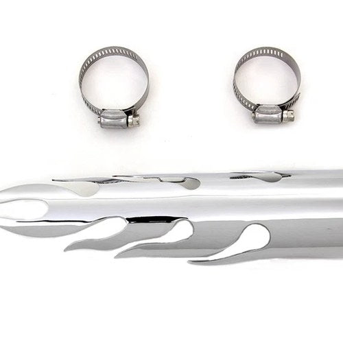 Chrome Flame Heat Shield for Harley-Davidson