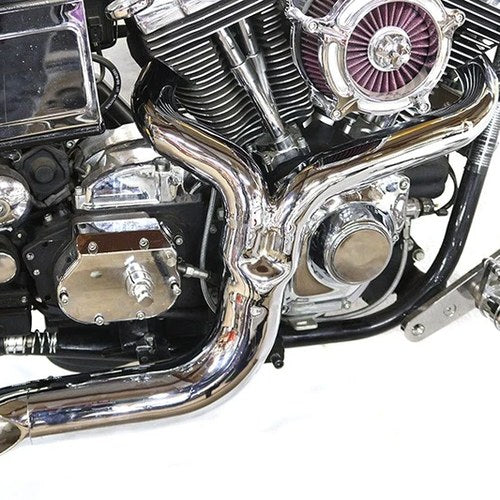 Fxd 2:1 Lake Side Pipe Exhaust Chrome for Harley-Davidson