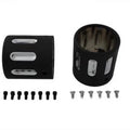 Black Revolver Tip Set For 4 inch Muffler for Harley-Davidson