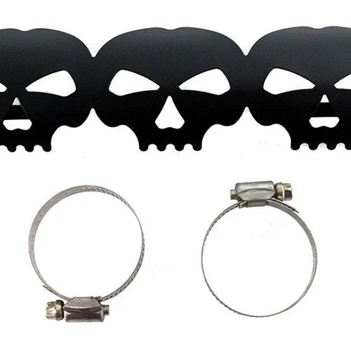 Black Skull Heat Shield for Harley-Davidson