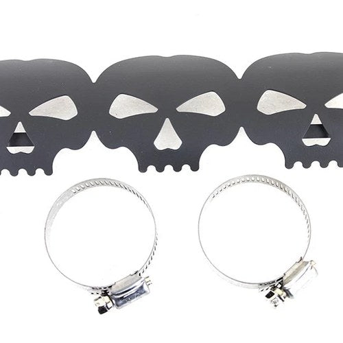 Black Skull Heat Shield for Harley-Davidson