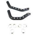 Drilled Heat Shield Set Black for Harley-Davidson