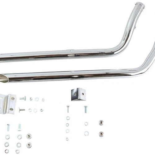 40 inch Shotgun Exhaust Drag Pipe Set Slash Cut Style for Harley-Davidson