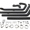 Wyatt Gatling Fxst Street Fighter Drag Pipe Set Black for Harley-Davidson