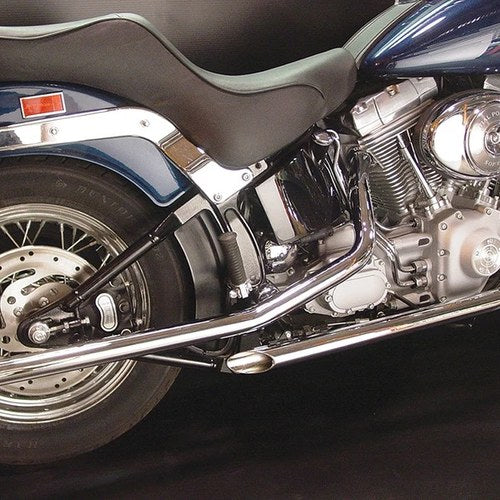 Exhaust Drag Pipe Set Slash Cut Ends for Harley-Davidson
