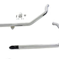 Wyatt Gatling Exhaust Drag Pipe Set With Black Slash Tips for Harley-Davidson