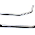 Exhaust Drag Pipe Set with Short Black Slash Tips for Harley-Davidson
