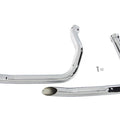 Exhaust Goose Drag Pipe Set with Slash Cut Ends for Harley-Davidson