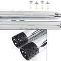 Muffler Set with Black Shooter Style Ends for Harley-Davidson