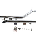 Wyatt Gatling Exhaust Drag Pipe Set Slash Cut Chrome for Harley-Davidson