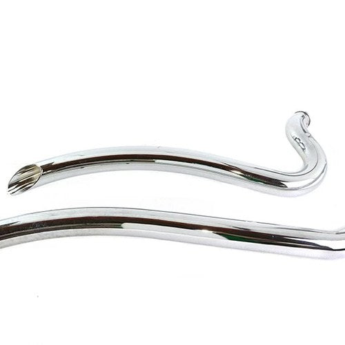 Wyatt Gatling Smooth Radius Pipe Set Chrome for Harley-Davidson