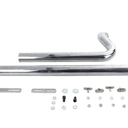 Exhaust Drag Pipe Set Chrome Shotgun Style for Harley-Davidson