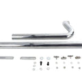 Exhaust Drag Pipe Set Chrome Shotgun Style for Harley-Davidson
