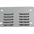 License Plate Backing Plate Louvered Style Chrome for Harley-Davidson