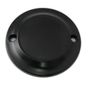Black 2-Hole Smooth Ignition System Cover for Harley-Davidson