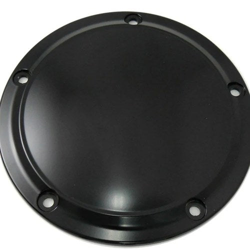 Matte Black 5-Hole Smooth Derby Cover for Harley-Davidson