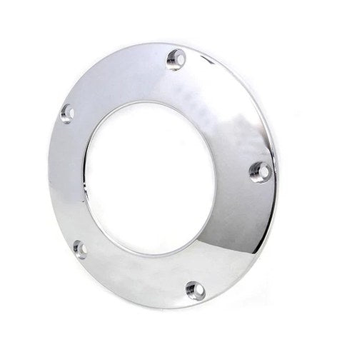 Chrome 5-Hole C-Thru Derby Cover for Harley-Davidson