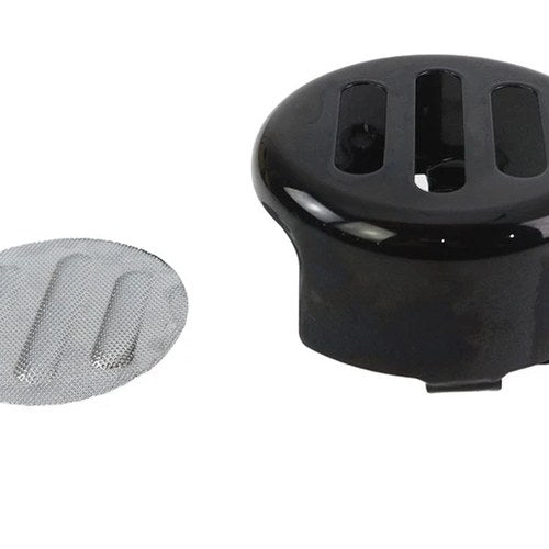 3 Slot Round Horn Cover Black for Harley-Davidson
