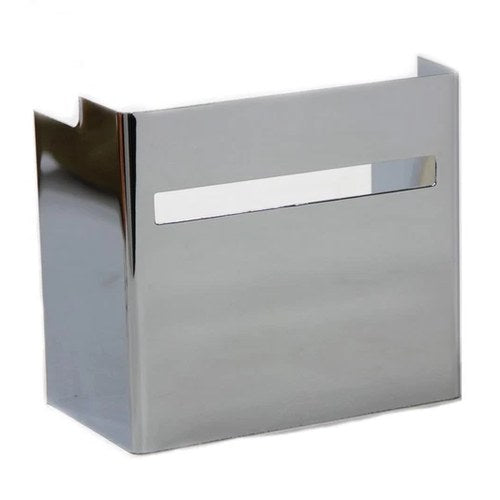 Chrome Battery Side Cover with Single Slot View Hole for Harley-Davidson