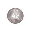 Chrome Flame Derby Cover for Harley-Davidson