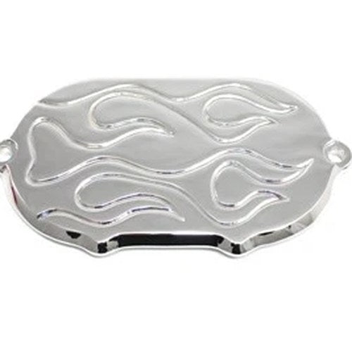 Flame Transmission End Cover Chrome for Harley-Davidson