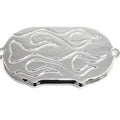 Flame Transmission End Cover Chrome for Harley-Davidson