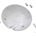Flame Clutch Inspection Cover Chrome for Harley-Davidson