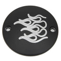 Black Flame Ignition System Cover for Harley-Davidson