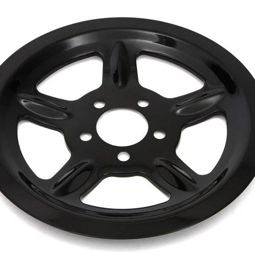 Black Rear Pulley Cover 68 Tooth for Harley-Davidson