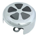Spoke Style Round Horn Cover Chrome for Harley-Davidson