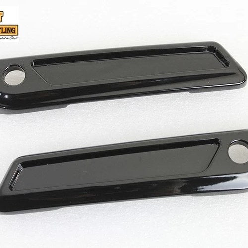 Wyatt Gatling Saddlebag Face Plate Set Die Cast Metal for Harley-Davidson