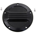 Black Air Flow Derby Cover for Harley-Davidson