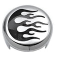 Flame Accent Horn Cover for Harley-Davidson