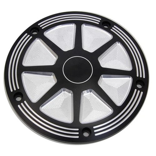 Black Contrast Derby Cover for Harley-Davidson