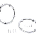Chrome Rear Tour-Pak Speaker Trim Set for Harley-Davidson