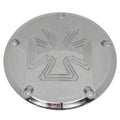 Iron Cross Derby Cover Chrome Billet for Harley-Davidson