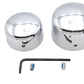 Chrome Rear Axle Nut Cover Set for Harley-Davidson