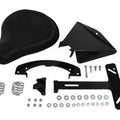 Black Leather Solo Seat Kit for Harley-Davidson