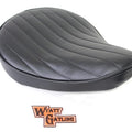 Black Tuck and Roll Solo Seat Small for Harley-Davidson